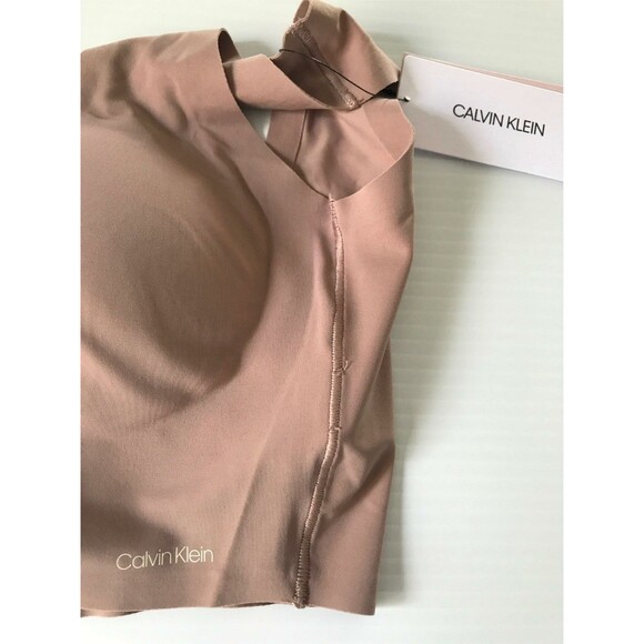 Calvin Klein Invisibles Bra Scoop Neck Lightly Lined Mocha XS - Picture 4 of 8